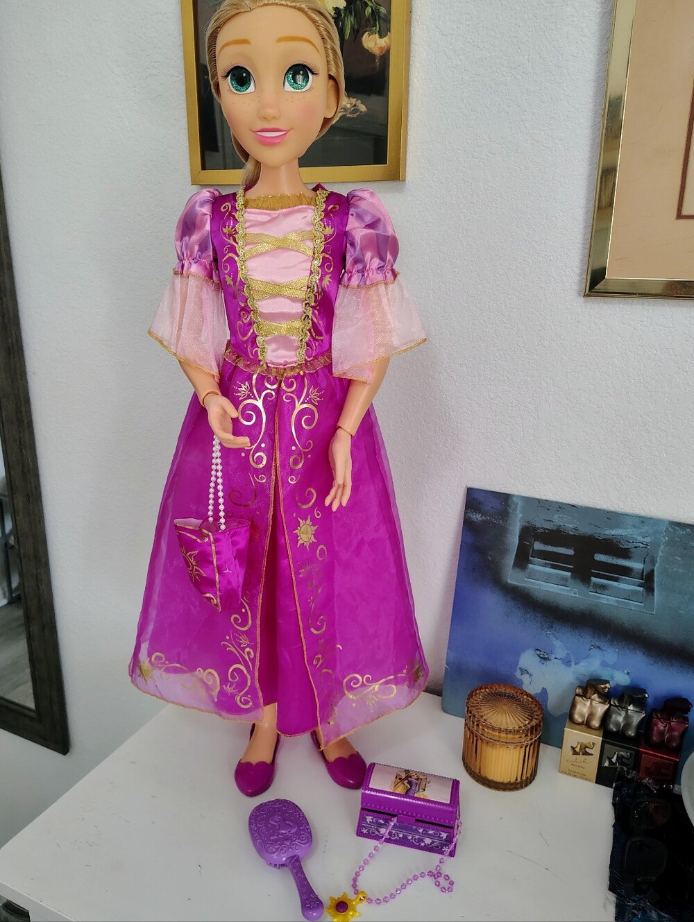 Disney Princess RAPUNZEL Doll Playdate 32” Tall & Poseable My Size Articulated